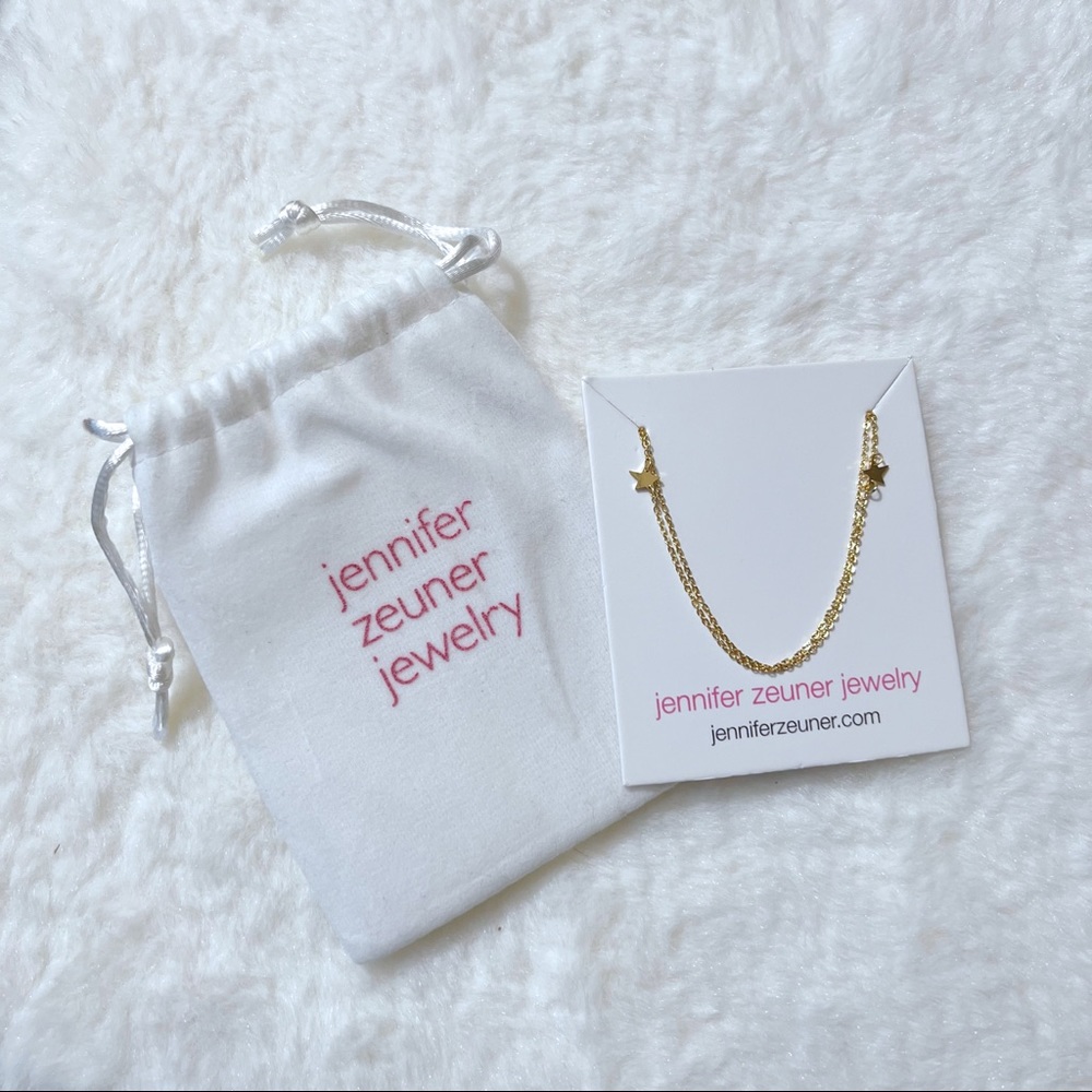 Jennifer zeuner jewelry double star necklace